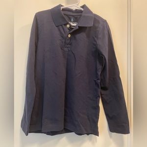 NWT JCrew/ Crewcuts Navy Knit Polo- Longsleeve 6-7